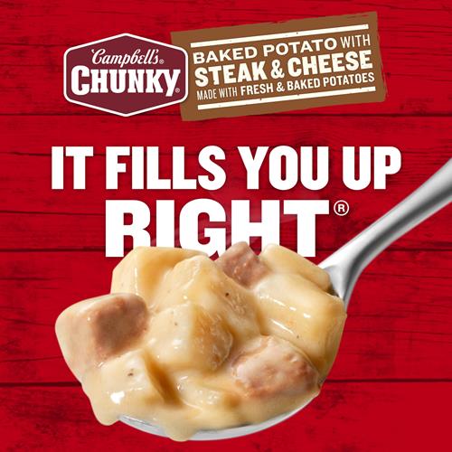 Campbells Chunky Baked Potato With Steak And Cheese Soup, 18.8 Oz. Can