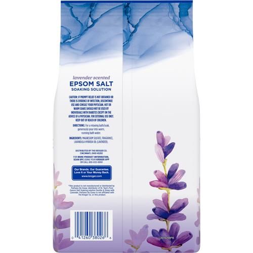 Kroger Relax Lavender Epsom Salt 3 lb