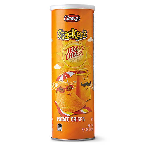 Clancy's Cheddar Cheese Stackerz Potato Crisps, 5.5 oz