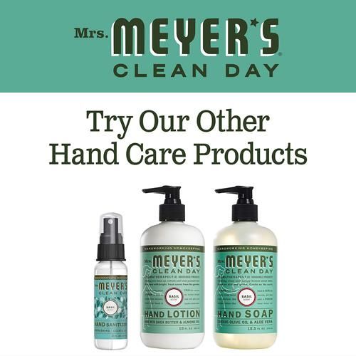 Mrs. Meyers Clean Day Hand Soap, Made With Essential Oils, Biodegradable Formula, Basil, 12.5 Fl. Oz