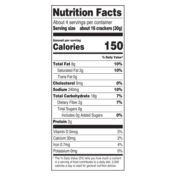 Savoritz Sea Salt Flavored Almond Flour Crackers, 4.25 oz