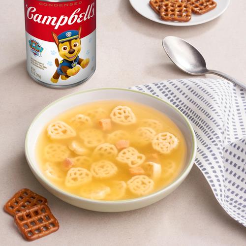 Campbell’S Condensed Kids Soup, Paw Patrol Awesome Shapes Pasta With Chicken In Chicken Broth, 10.5 Oz Can