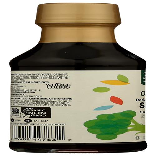 Whole Foods Market, Organic Shoyu Soy Sauce Reduced Sodium, 10 Oz