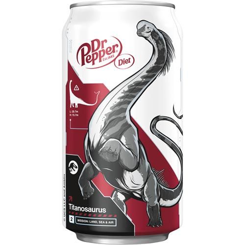 Diet Dr Pepper Soda, 12 Fl Oz Cans, 12 Pack