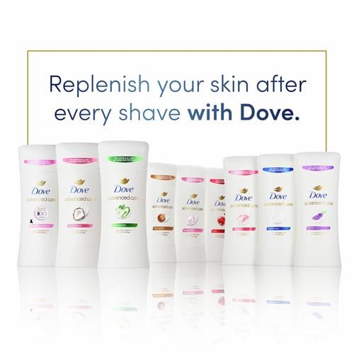 Dove Advanced Care Antiperspirant Deodorant Stick Cool Essentials For Helping Repair Skin Barrier After Shaving, With 72-Hour Sweat & Odor Protection, 2.6 Oz
