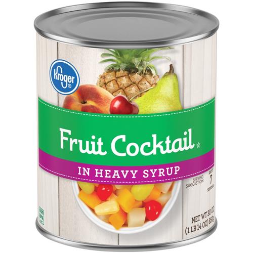 Kroger Canned Fruit Cocktail in Heavy Syrup 30 oz