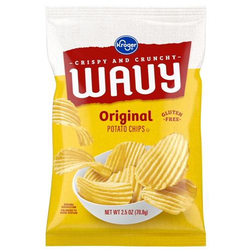 Kroger Wavy Original Potato Chips 2.5 oz
