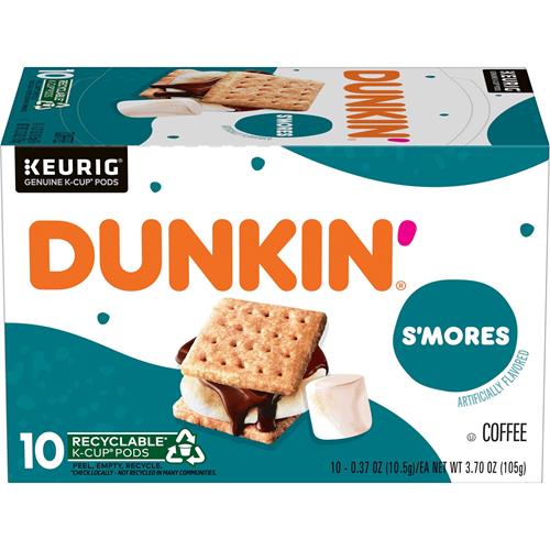 Dunkin’ S’Mores Flavored Coffee, 10 Keurig K-Cup Pods