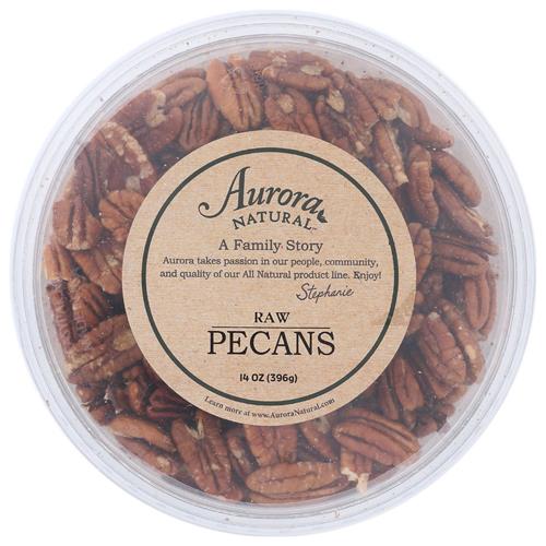 Aurora Natural Products Raw Pecans, 14 Ounce