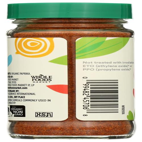 Whole Foods Market, Organic Paprika, 1.69 Oz