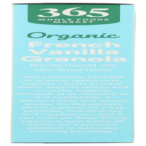 Whole Foods Market Organic French Vanilla Almond Granola, 17 Ounce