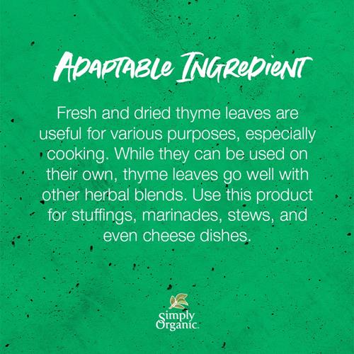 Simply Organic Whole Thyme Leaf, 0.78 Oz