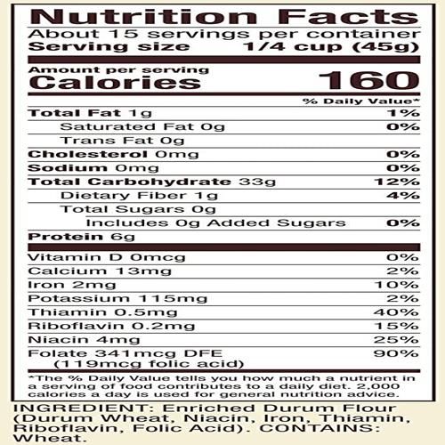 Bobs Red Mill Semolina Pasta Flour, 24Oz (Pack Of 1) - Vegan, Kosher