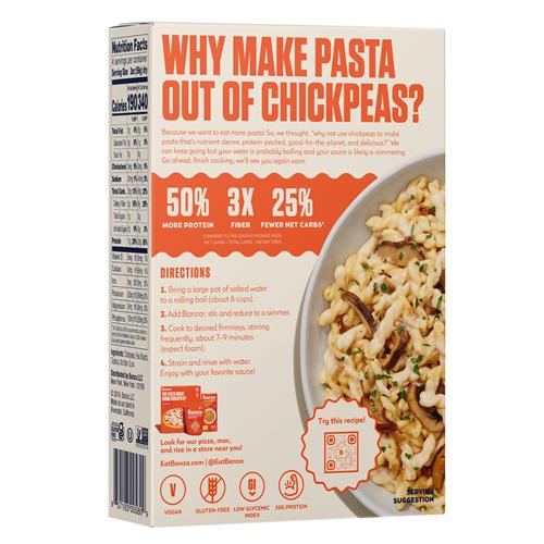 Banza Pasta Chickpea Gemelli 8 Oz