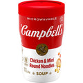 Campbells Sipping Soup, Chicken & Mini Round Noodle Soup, 10.75 Oz Microwavable Cup