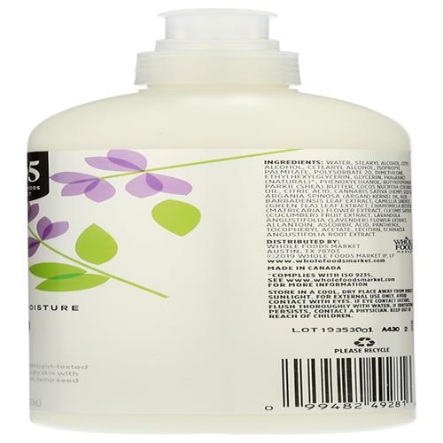 Whole Foods Market, Maximum Moisture Lotion, Lavender, 16 Fl Oz