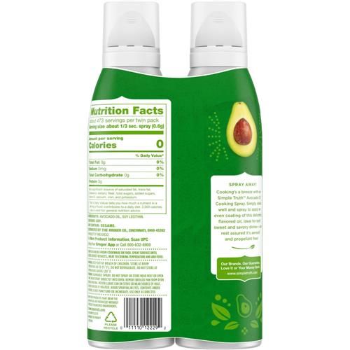 Simple Truth Avocado Oil Twin Pack Cooking Spray 2 ct / 5 oz