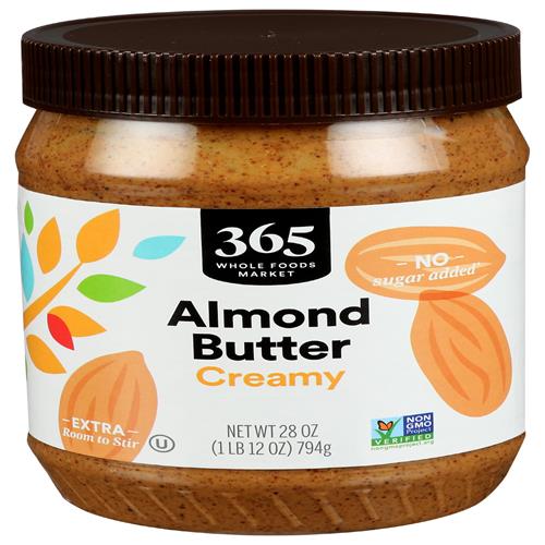Whole Foods Market Creamy Almond Butter, 28 Oz