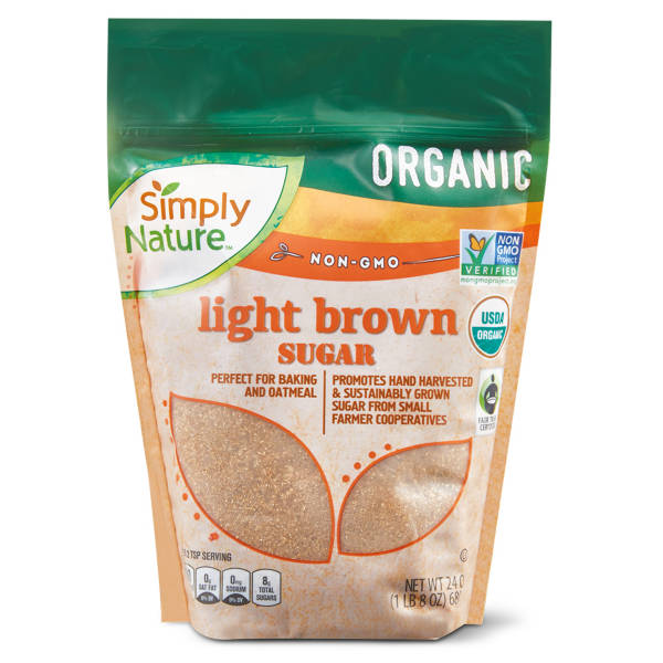 Simply Nature Organic  Light Brown Sugar Pouch, 24 oz