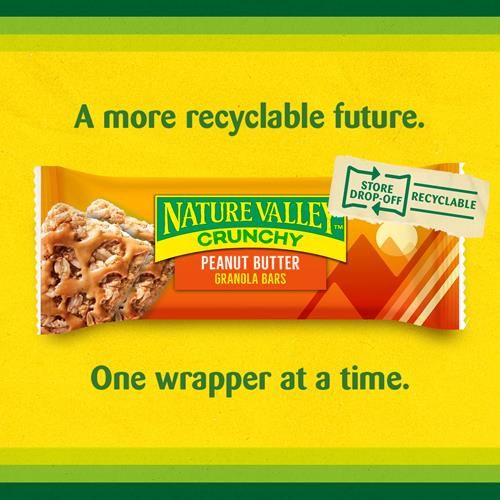 Nature Valley Crunchy Granola Bars, Peanut Butter, 12 Bars, 8.94 Oz (6 Pouches)