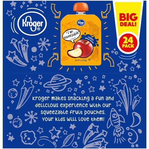Kroger Classic Applesauce 24 ct / 3.2 oz