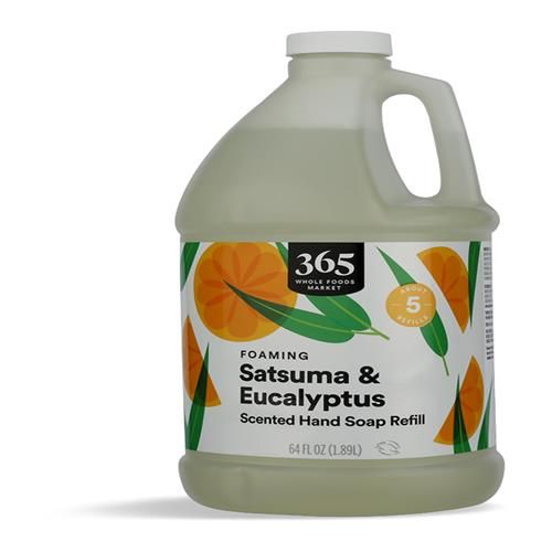 Whole Foods Market Foaming Hand Soap Refill, Satsuma & Euclyptus, 64 Fl Oz