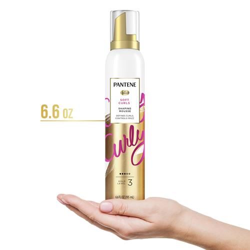 Pantene Pro-V Curl Mousse To Tame Frizz For Soft, Touchable Curls, 6.6 Oz