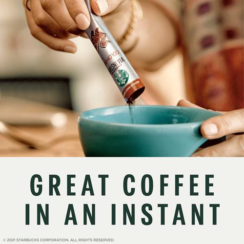 Starbucks Via Instant Coffee, Medium Roast Coffee, Colombia, 100% Arabica, 8 Count