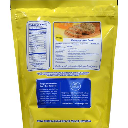 Kroger Apriva With Sucralose Zero Calorie Sweetener 9.7 oz