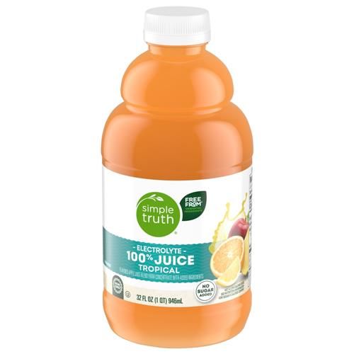 Simple Truth Electrolyte Tropical 100% Juice Bottle 32 fl oz