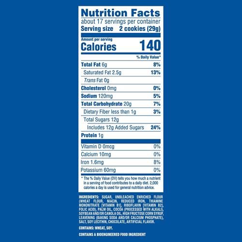 Oreo Dark Chocolate Crème Chocolate Sandwich Cookies, Family Size, 17 Oz