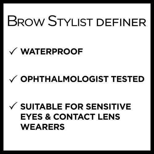 Loreal Paris Makeup Brow Stylist Definer Waterproof Eyebrow Pencil, Ultra-Fine Mechanical Pencil, Draws Tiny Brow Hairs And Fills In Sparse Areas And Gaps, Dark Brunette, 0.003 Ounce (Pack Of 1)
