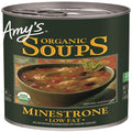 Amy’S Soup, Vegan Minestrone, Low Fat, Made With Organic Vegetables, Beans And Pasta In Tomato Broth, Canned Soup, 14.1 Oz