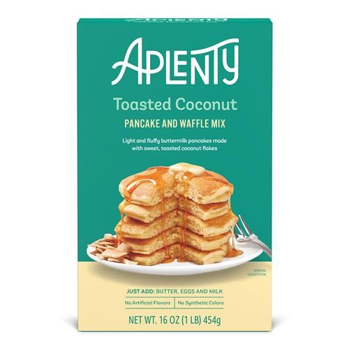 Aplenty Toasted Coconut Pancake And Waffle Mix, 16 Oz