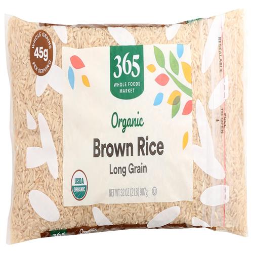 Whole Foods Market Organic Long Grain Brown Rice, 32 Oz
