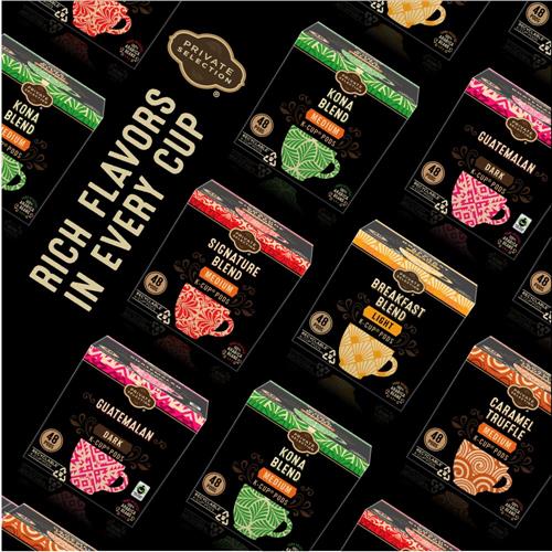 Private Selection Venetian Blend Medium Dark Roast Coffee Pods 12 ct