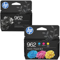 New, Pre-Owned - HP 962 Black, Cyan, Magenta, Yellow Ink Cartridge-4 Pack