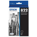 New, Pre-Owned - Epson 822 Standard Yield Black Single Ink Cartridge