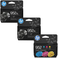New, Pre-Owned - HP 952XL 2 Black, Cyan, Magenta, Yellow Ink Cartridge - 5 Pack