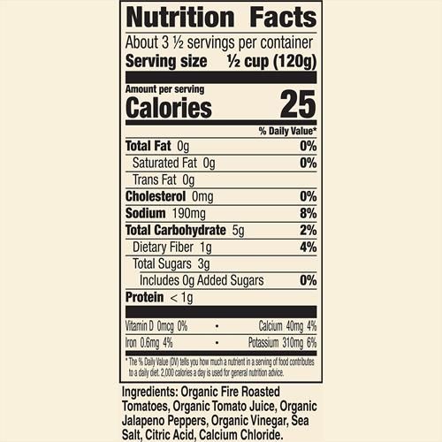 Muir Glen Organic Diced Fire Roasted Canned Tomatoes, With Medium Green Chilies, 14.5 Oz.