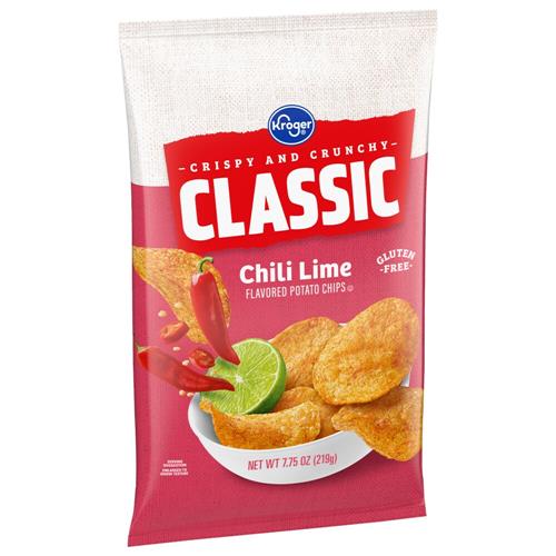 Kroger Chili Lime Potato Chips 7.75 oz