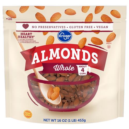 Kroger Whole Almonds 16 oz