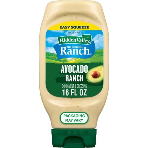 Hidden Valley Avocado Ranch Topping And Dressing, 16 Fluid Ounce Bottle (Package May Vary)