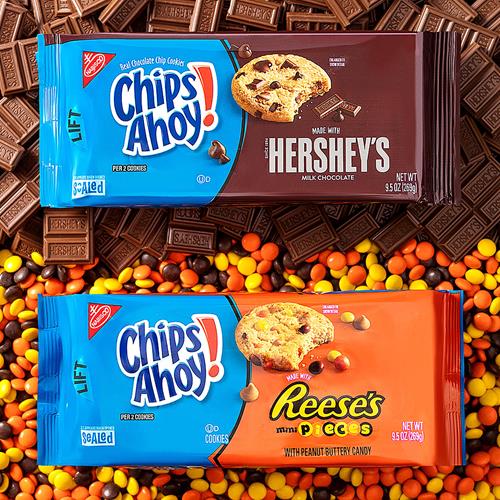 Chips Ahoy! Hersheys Milk Chocolate Chip Cookies, 9.5 Oz