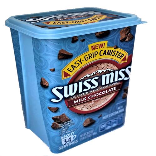 Swiss Miss Milk Chocolate Flavored Hot Cocoa Mix, 38.27 Oz Square Canister