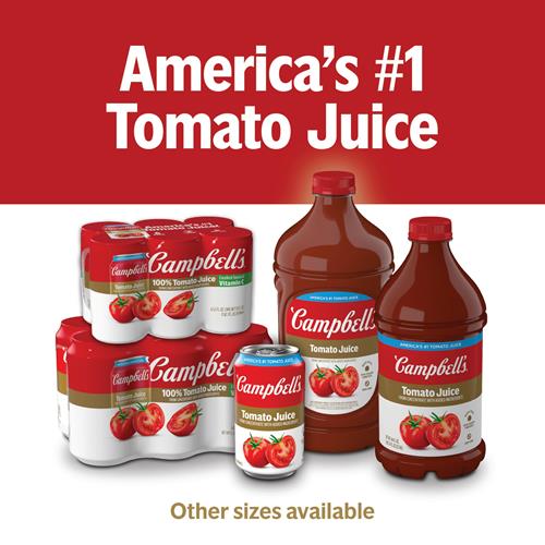 Campbell’S 100% Tomato Juice, 46 Fl Oz Bottle
