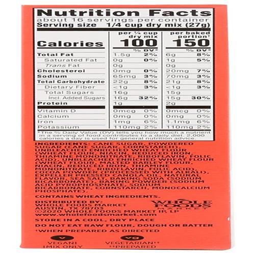Whole Foods Market, Chocolate Fudge Brownie Mix, 15 Ounce