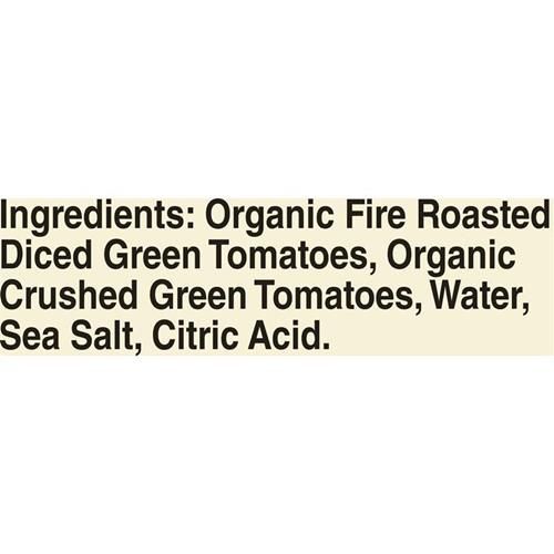 Muir Glen Organic Petite Diced Fire Roasted Green Tomatoes, 14.5 Oz