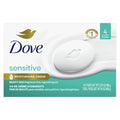 Dove Beauty Bar Soap Sensitive, 4 Bars For Sensitive Skin, Fragrance Free And Hypoallergenic 3.75 Oz
