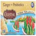 Celestial Seasonings Ginger & Probiotics Herbal Tea, 16 Ct